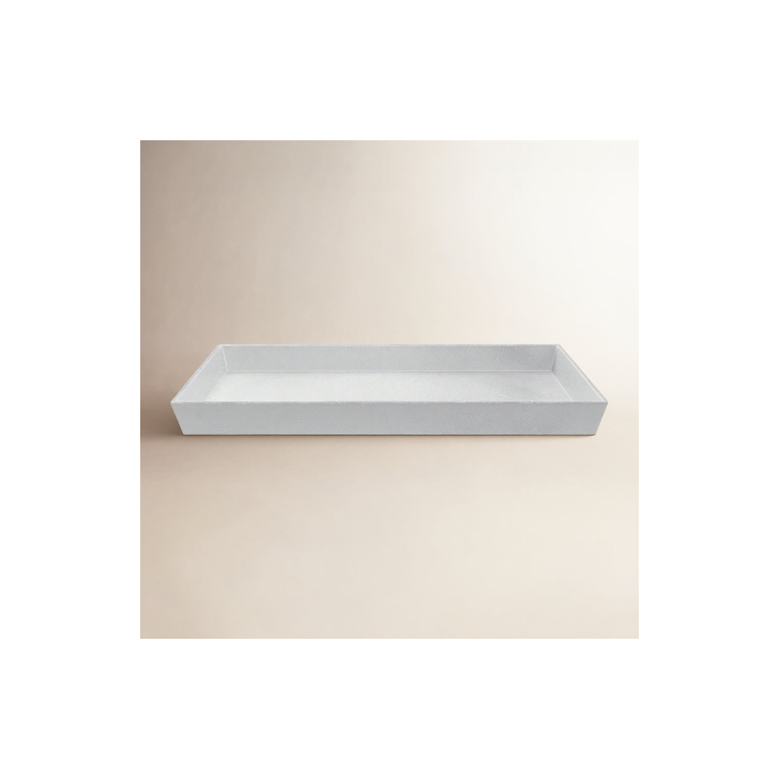 Aluminum Tray - Set of 1, 1.5" H x 18" W x 14.25" D, Gray