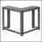 Narrow Grey Laminate Accent Table For Corner, Modern And Contemporary Entryway Furniture-1584235039