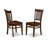 3 Piece Dining Room Set Contains 1 Modern Dining Table and 2 Mahogany Dining Chairs with Slatted Back - Mahogany Finish-1802147141-1800306454-1805913392