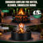 32 in. Round Heavy Duty Steel Fire Pit Ring-1642492241