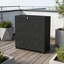 Storage Cabinet With 1 Shelf - Waterproof UV-Resistant 33.5×15.1×34.3 In (Black)-123436024