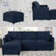 Canapé modulaire en chenille de 84 po avec repose-pieds réversible, canapé moderne avec coussin rembourré, canapé 3 places confortable pour le salon et le bureau-1832654105