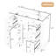 [Cabinet seulement] Meuble-lavabo de 36 po avec une armoire et six tiroirs-870356153