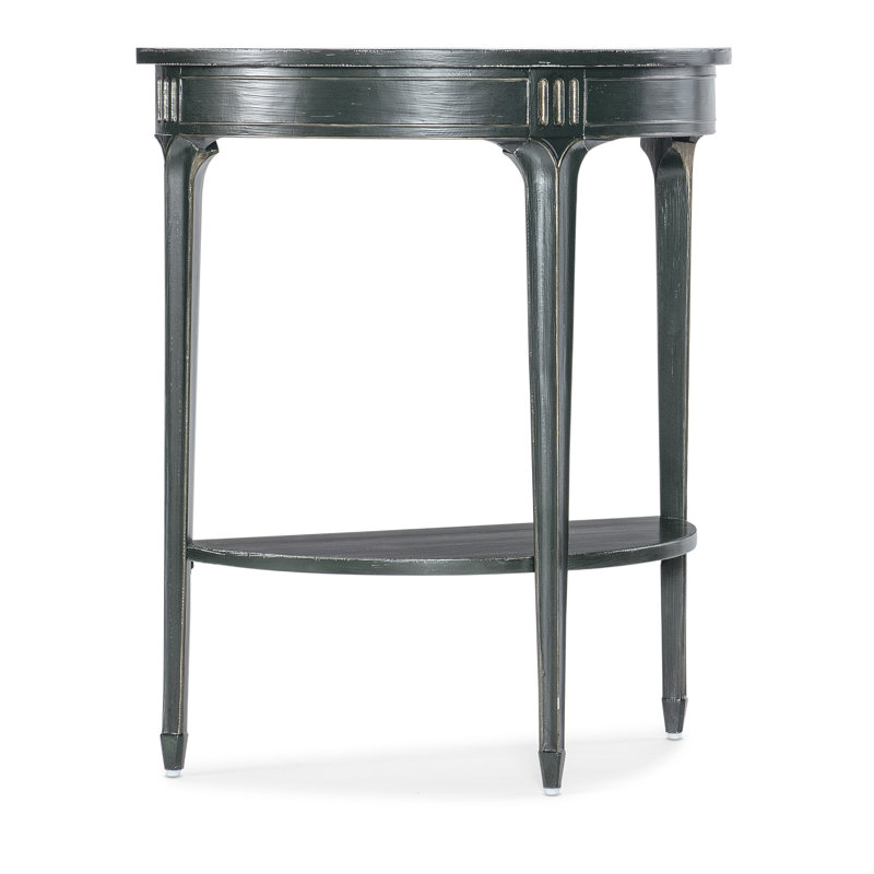 Charleston Green Demilune Wood Console Table