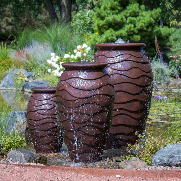 Outdoor Urn Fountain, 32" H x 20" W x 20" D