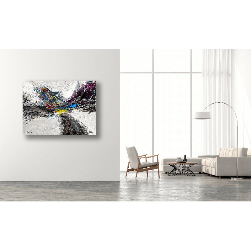 Rise On Giclee Canvas Hand Embellished Art, 30" H x 40" W x 1.5" D, Unframed