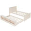Lit plateforme en bois avec lit gigogne escamotable, armoire de rangement-985916665-985916667