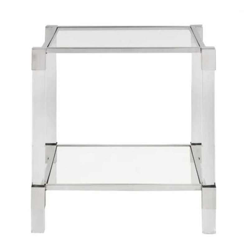 Table d'appoint Renzo, Argent argent