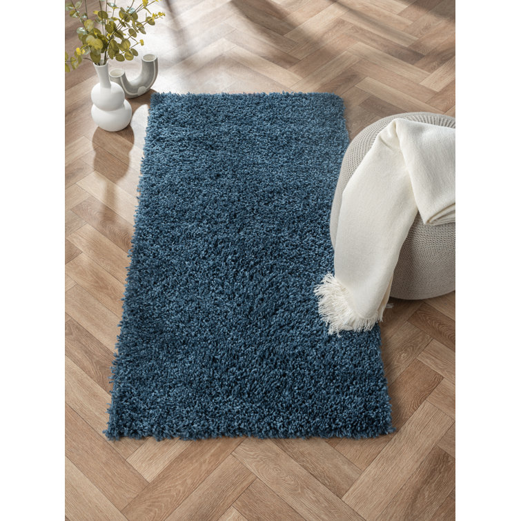 Shaggy Lush Dark Blue Rug