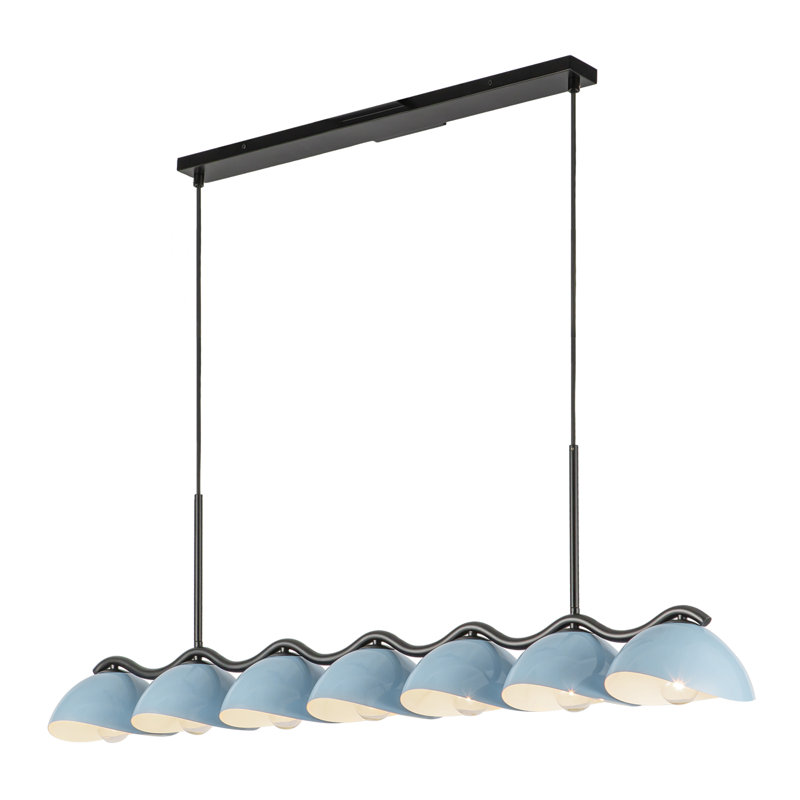 Luminaire suspendu linéaire 42 po Atlas, Cerulean