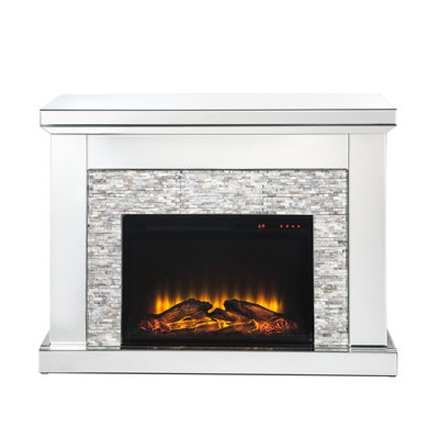 Touch Panel And Remote Control Led Electric Fireplace With Adjustable Temperature, Timer, Only Function, 4777 , 400 Sq Ft Heating Area, 1400W, 120V, 48 In Wide, 36 High, 15 Deep, 107 Lb Controller