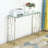 Downend 41'' Glass Top Console Table