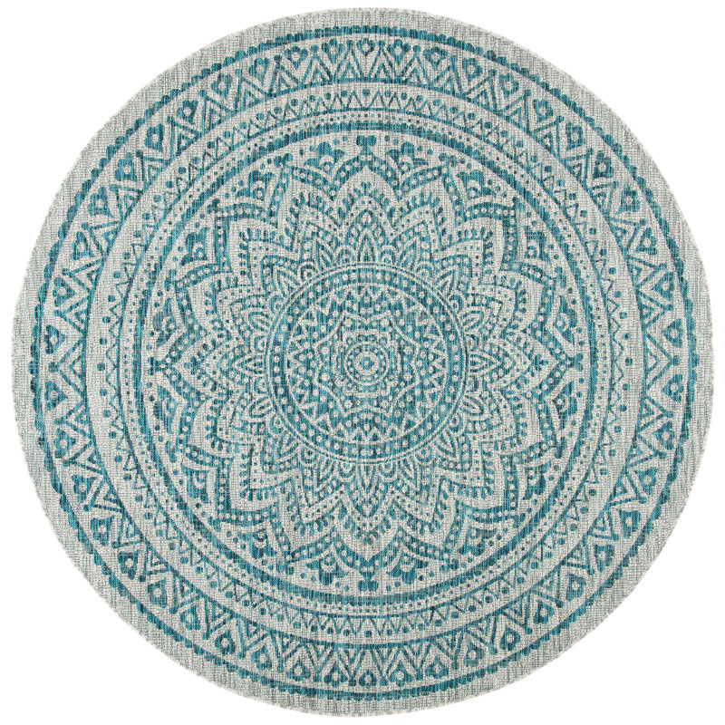 Tapis d'intérieur / extérieur Amedee Performance, Rond 7 pi 10 po