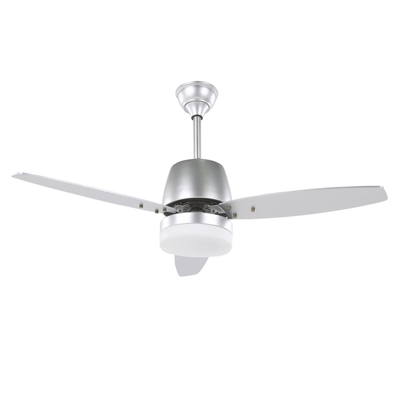 Bostick 74cm Ceiling Fan with Light Kit, Silver