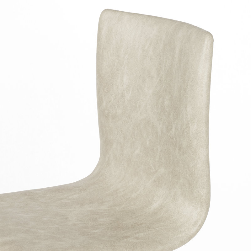 Diaw Swivel Upholstered Stool with Metal Frame, Sonoma Butterscotch Top Grain Leather, Bar Stool (30.25" Seat Height)
