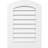 Arch Top Surface Mount Non-Functional Standard Frame PVC Gable Vent-43316963
