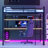 Full Metal Loft Bed With Built-in-desk And Led Light
