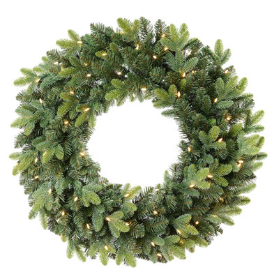 Kassel Fir 24 Inch Pre-Lit Greenery Wreath