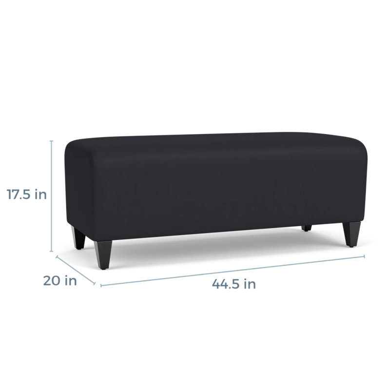 Banc de réception Ravenna, Noir Patriot Plus, Bois noir