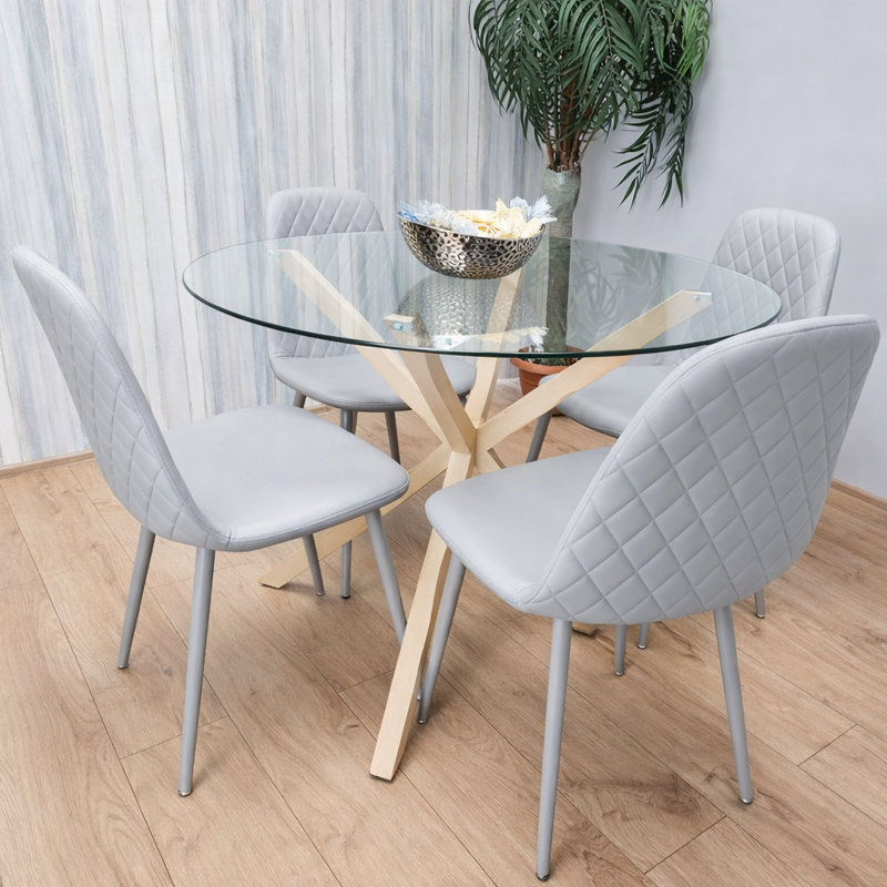 4 - Person Dining Set, Grey