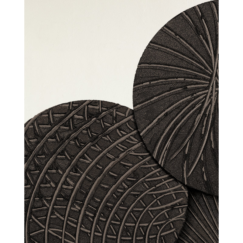 Handmade Solid Wood Wall Decor, Black