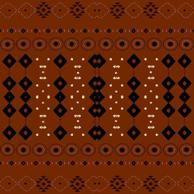 Jhamya " Rust Tribal Mud Cloth " by Sheila Wenzel-Ganny