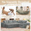Canapé modulaire surdimensionné avec repose-pieds mobile Masir-1346255162