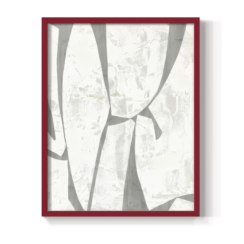 Stone Stone II, reproduction encadrée - bois massif, H 21 po x l 17 po, Rouge
