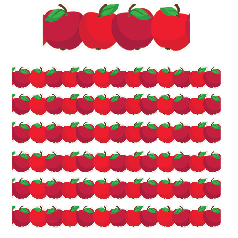Bordure décorative extra large pomme découpée