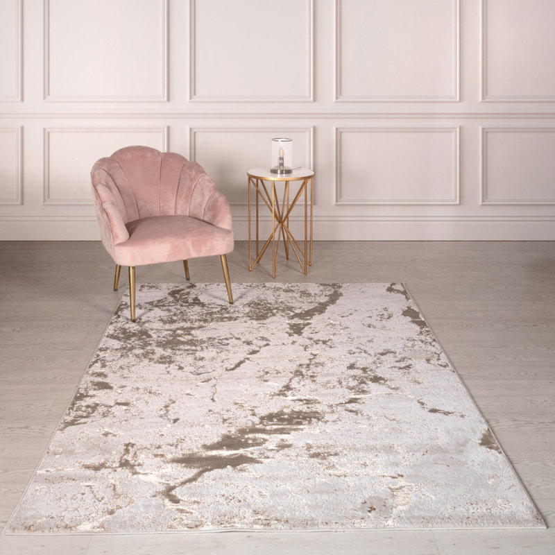 Grey Modern Abstract Easy To Clean Rug For Living Room Bedroom And Dining Room, Polyester/Polypropylene Plastic