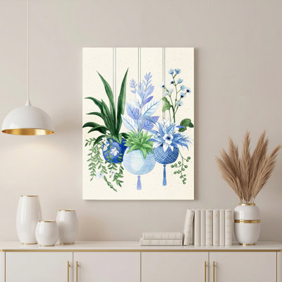 «Gallery Wrap», art mural sur toile pour le salon, la chambre à coucher, le bureau ou le vestibule - décoration murale décorative avec décoration florale