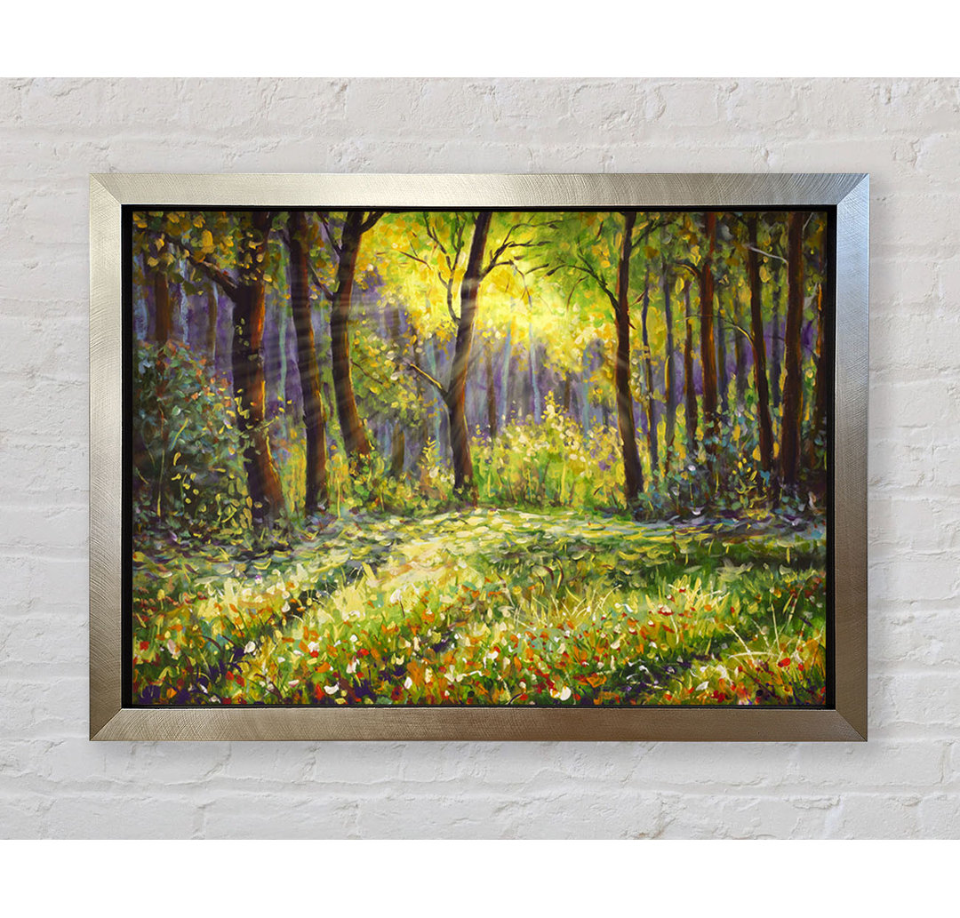 Sunshine Through The Woodlands - Einzelne Bilderrahmen Kunstdrucke