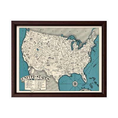 Carte illustrée des États-Unis