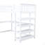 Lit mezzanine simple avec tablettes de rangement et bureau sous le lit-64355231-64355228