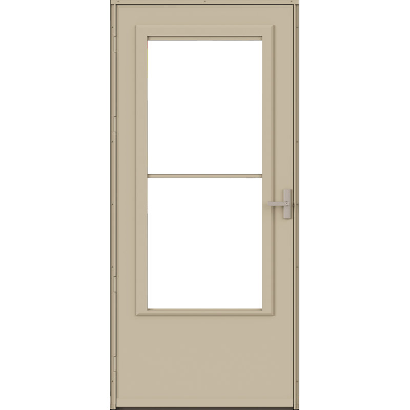 30 Midview Storm Door with Handle, Beige, 81" H x 32" W x 1" D