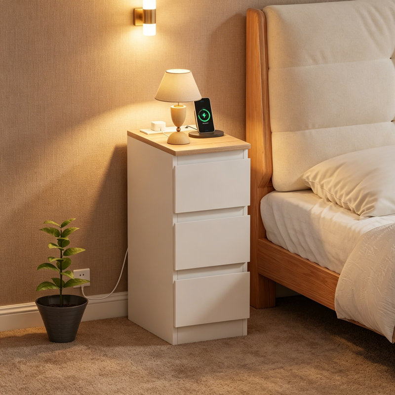 25cm W Bedside Table
