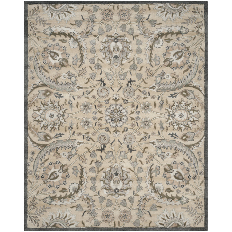 Shillington Hand Tufted Viscose Floral Rug