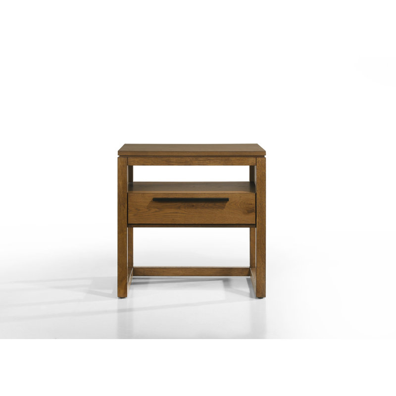 Table de chevet Bloc, Walnut