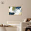 Art Remedy, bloc de couleurs abstrait sur toile texturée, verts II-111131584-111131593