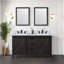 Ensemble de meuble-lavabo double 60 po x P 22 po Marsyas, robinet et miroirs 24 po-1004006010-1041978881
