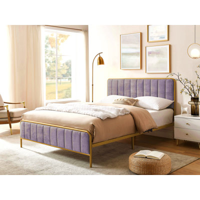 Ashley Upholstered Queen  Bed Frame
