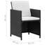 Ensemble de salle à manger rectangulaire pour 10 personnes avec coussins-1995881025