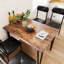 Ensemble de table de salle à manger 5 pièces pour 4 personnes, table avec chaises rembourrées, meubles de cuisine et d'appartements compacts
