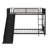 Sturdy Metal Bunk Bed With Slide, Twin Over Twin Design-364155921