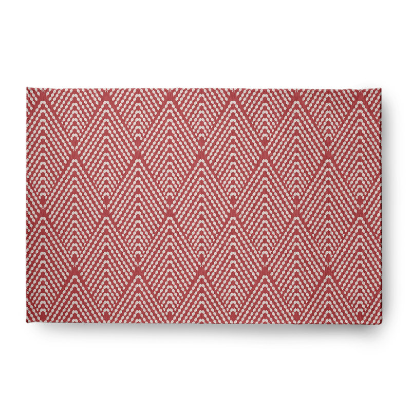 Fanchan Chenille Moroccan Indoor Rug, Rectangle 4' x 6'