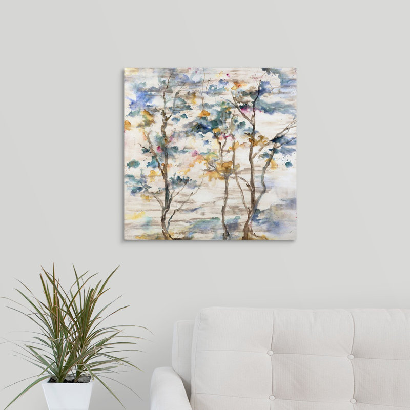 «Trio in Full Hue», peinture sur toile, H 20 po x l 20 po x p 1,25 po, Toile tendue