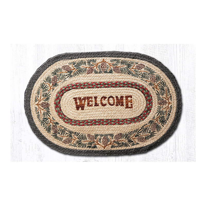 Floral Indoor Rug, Oval 1'8" x 2'6"
