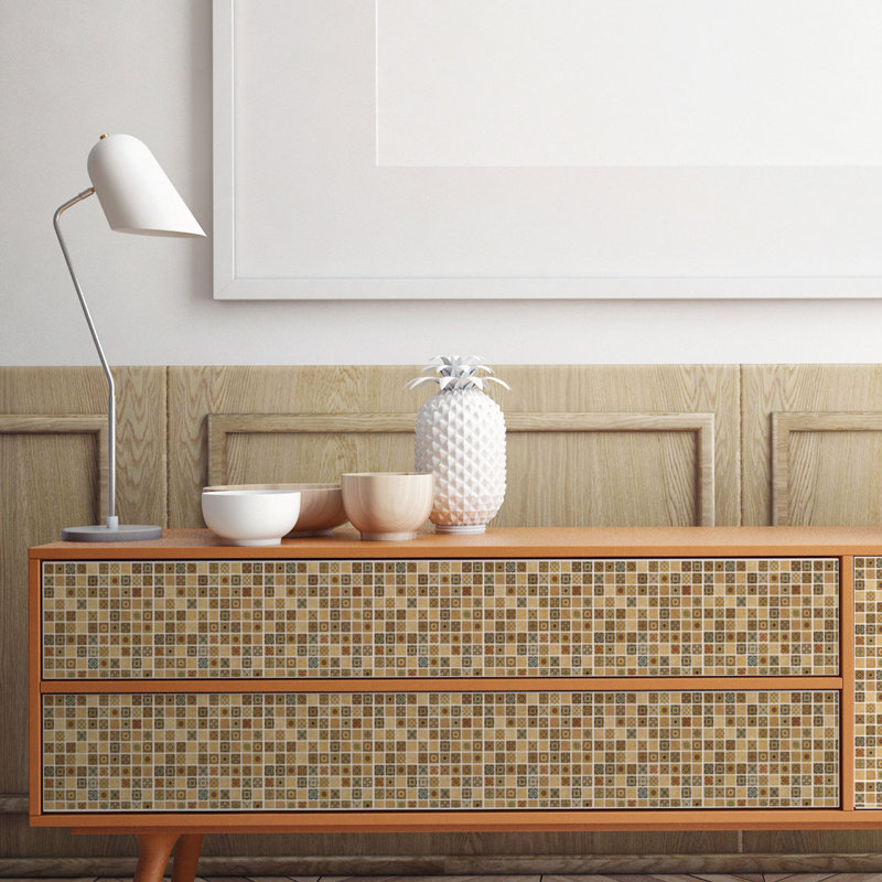 Garst 15cm W x 15cm L Vinyl Peel and Stick Mosaic Tile