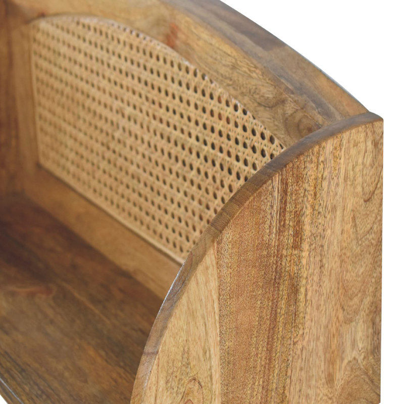 Aricely Trapezoid Mango Solid Wood Floating Shelf