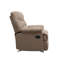 Fauteuil inclinable brun clair avec accoudoirs coussinés-202135950